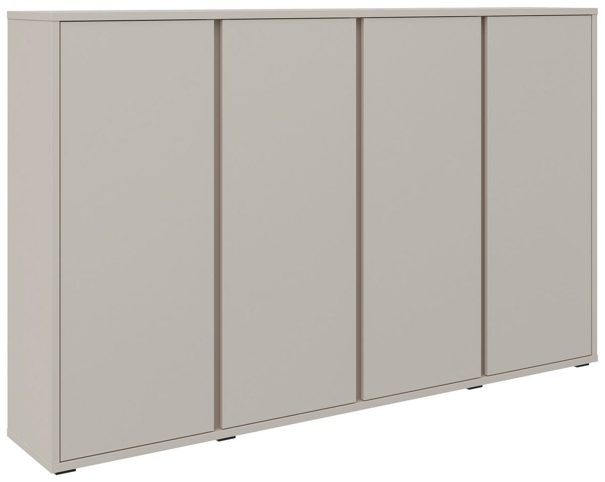 SCHUHSCHRANK Kaschmir  - Kaschmir/Anthrazit, KONVENTIONELL, Holzwerkstoff/Kunststoff (192,7/120/34cm) - Xora