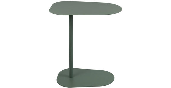 BEISTELLTISCH in Metall 53/38/60 cm  - Grün, Basics, Metall (53/38/60cm) - Novel