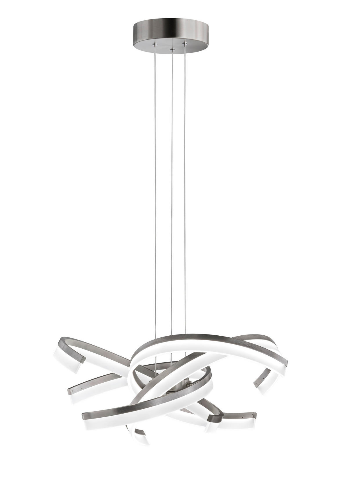 LED-HÄNGLAMPA SUND 53 cm  - nickelfärgad, Design, metall (53cm) - Fischer & Honsel