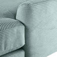 ECKSOFA Hellblau Cord  - Schwarz/Hellblau, Design, Kunststoff/Textil (240/175cm) - Landscape
