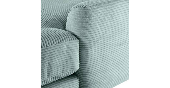 ECKSOFA Hellblau Cord  - Schwarz/Hellblau, Design, Kunststoff/Textil (240/175cm) - Landscape