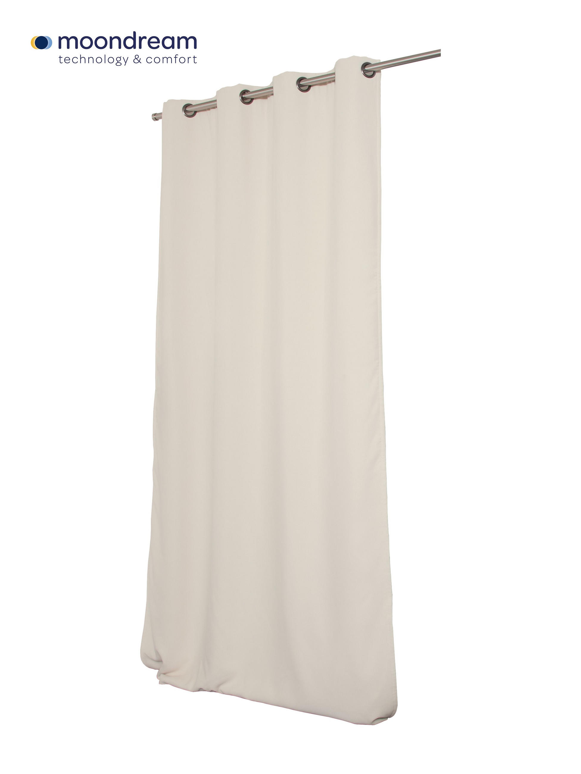 WÄRMESCHUTZVORHANG Verdunkelung  - Beige, Basics, Textil (145/260cm)
