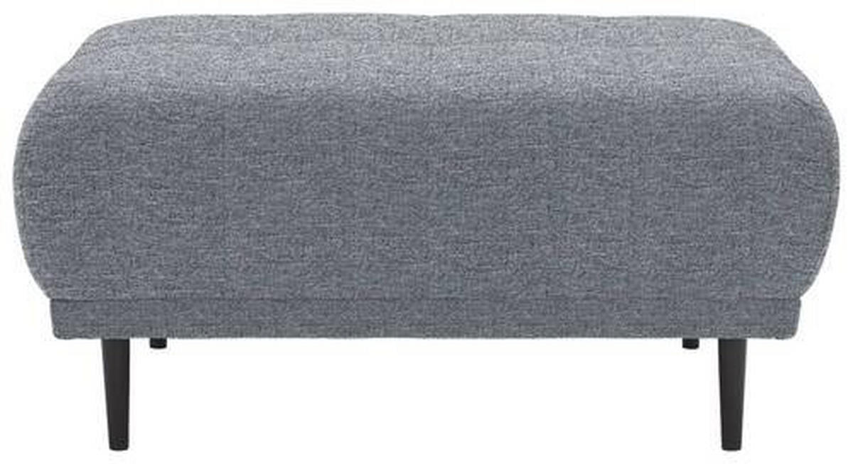 HOCKER in Textil Dunkelgrau  - Dunkelgrau/Schwarz, Design, Holz/Textil (93/45/77cm) - Stylife