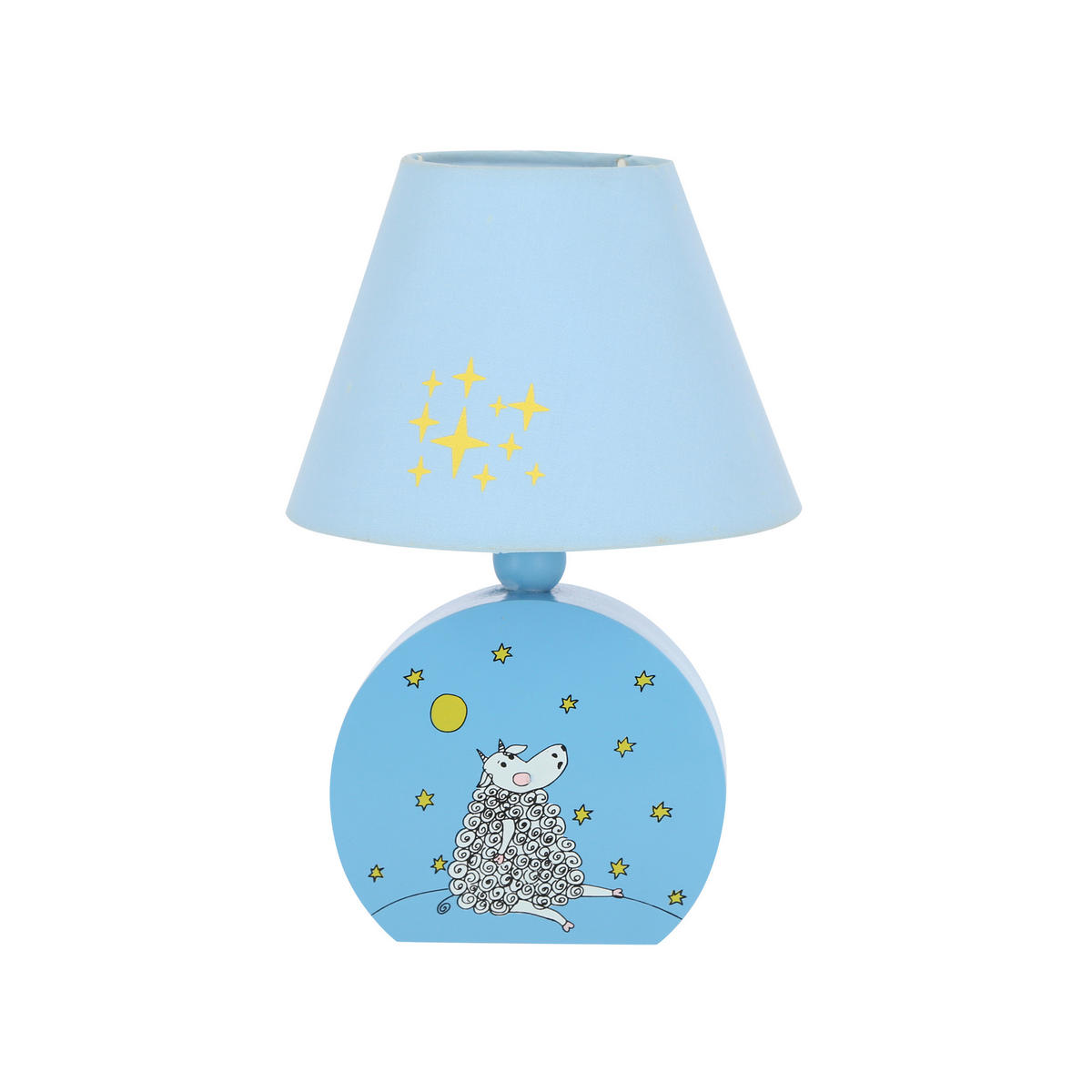 KINDERTISCHLEUCHTE 17/17/20 cm   - Hellblau, Basics, Holzwerkstoff/Textil (17/17/20cm)