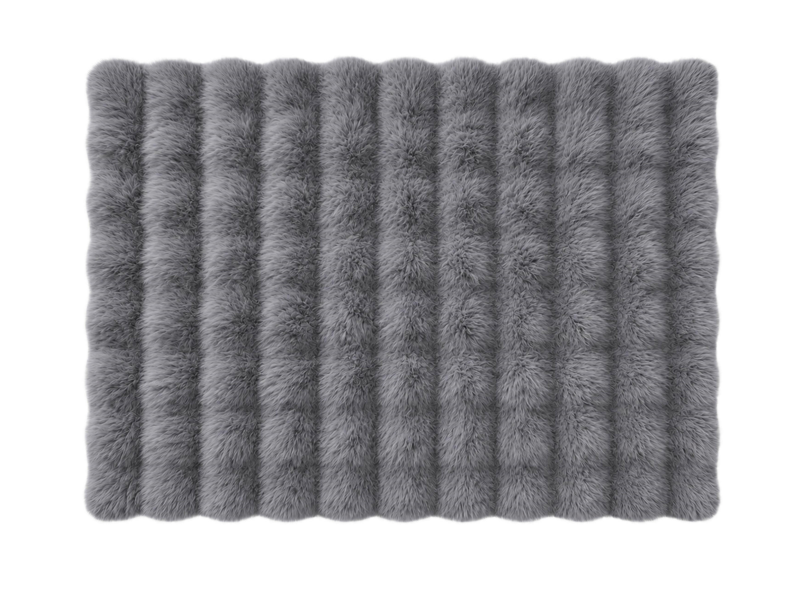 KOUPELNOVÁ PŘEDLOŽKA, 50/80 cm - šedá, Basics, textil/plast (50/80cm) - Esposa