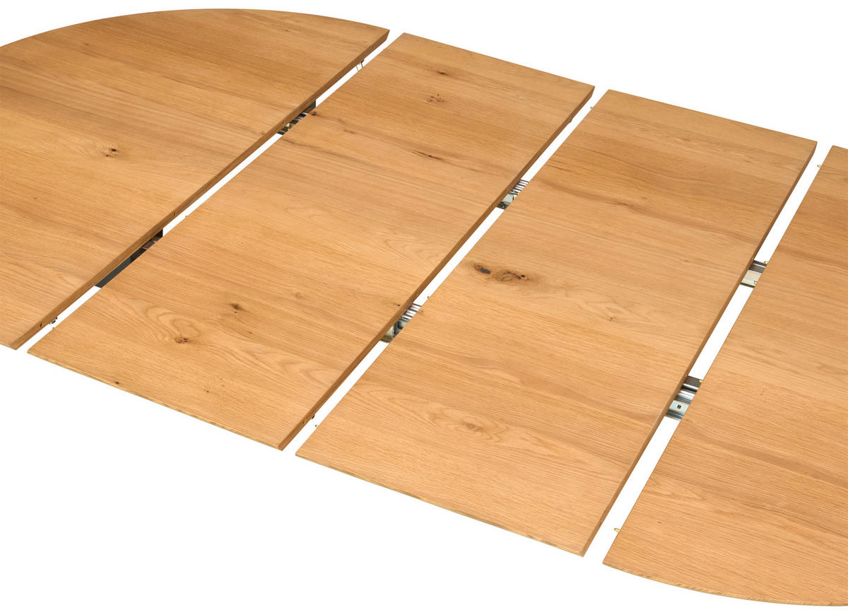 ESSTISCH in Holz, Holzwerkstoff  - Eichefarben/Schwarz, KONVENTIONELL, Holz/Holzwerkstoff (120-200/74/120cm) - MID.YOU
