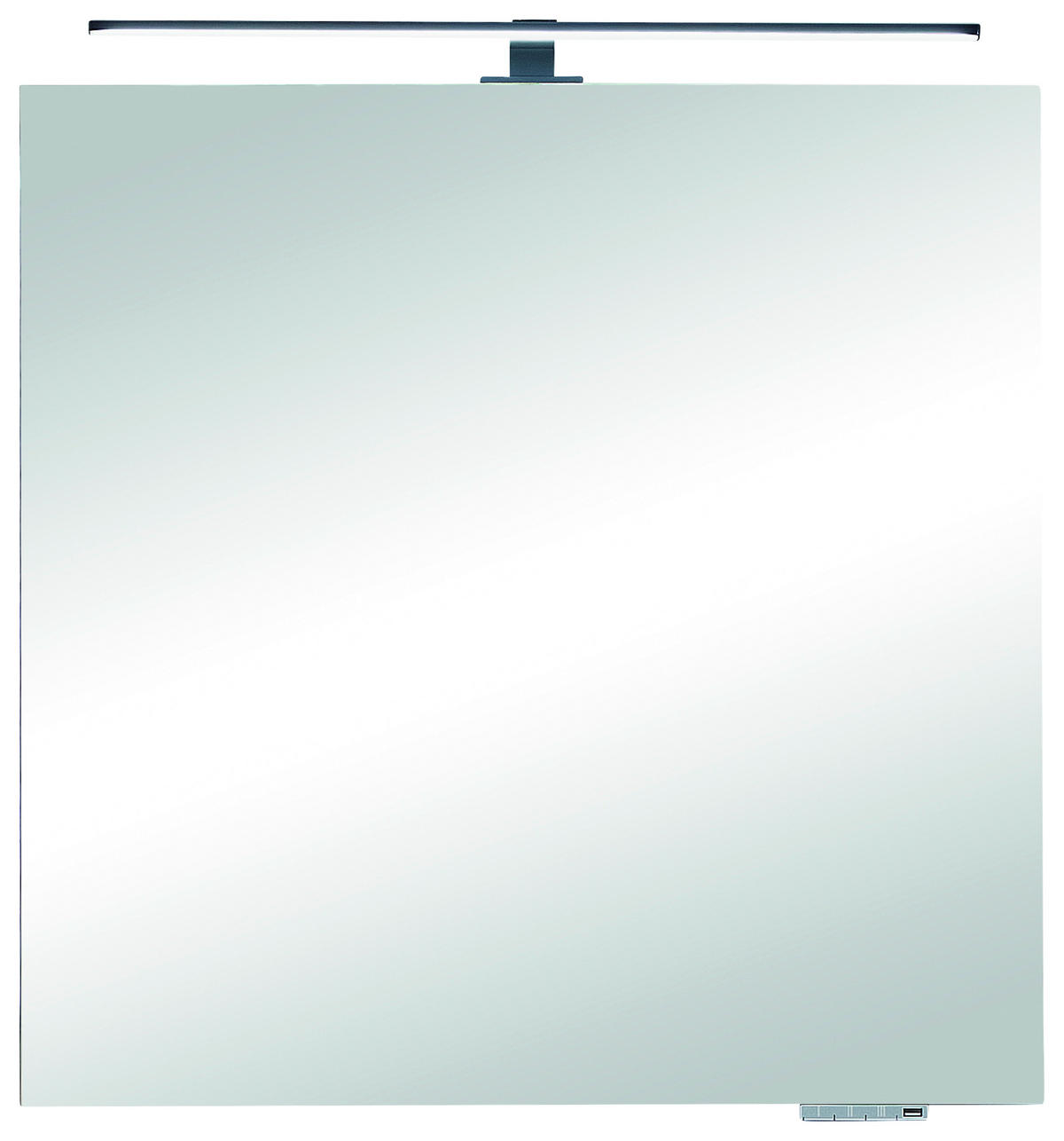 BADEZIMMERSPIEGEL 70/70/3,2 cm  - Eichefarben, KONVENTIONELL, Glas/Holzwerkstoff (70/70/3,2cm) - Sadena