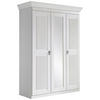 DREHTÜRENSCHRANK 156/210/64 cm 3-türig Weiß  - Weiß/Kupferfarben, ROMANTIK / LANDHAUS, Glas/Holz (156/210/64cm) - Boxxx