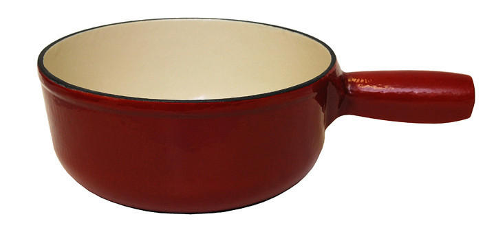FONDUEPFANNE Heidi Cheese Line  - Weiss/Rot, Basics, Metall (21cm) - Heidi Cheese Line