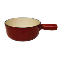 FONDUEPFANNE Heidi Cheese Line  - Weiss/Rot, Basics, Metall (21cm) - Heidi Cheese Line