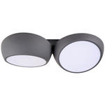 LED-DECKENLEUCHTE 52/12,5/26 cm   - Anthrazit, LIFESTYLE, Metall (52/12,5/26cm) - Novel