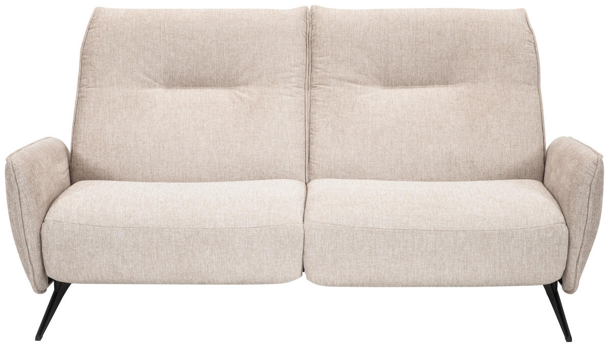 RECLINERSOFFA i beige  - beige/svart, Klassisk, metall/trä (196/98/93cm) - Best Price