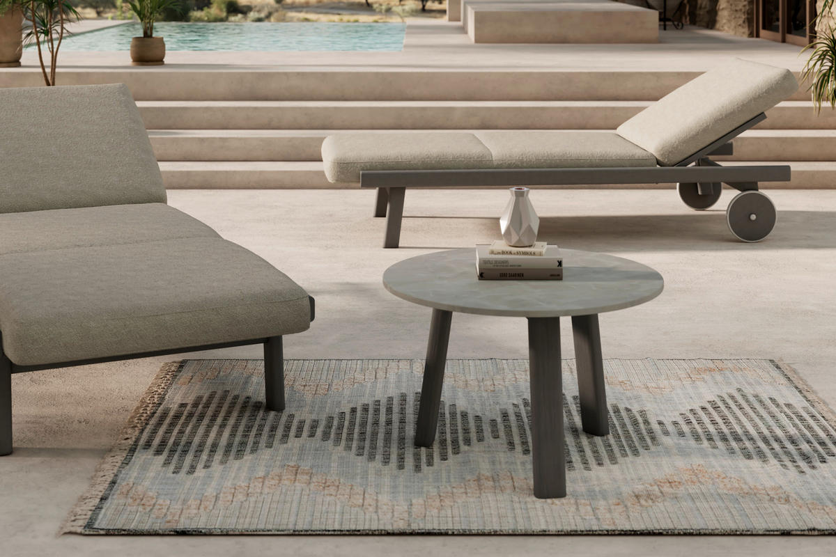 LOUNGETISCH 65/65/42 cm Holz, Kunststoff  - Hellgrau/Graphitfarben, ROMANTIK / LANDHAUS, Holz/Kunststoff (65/65/42cm) - Dieter Knoll