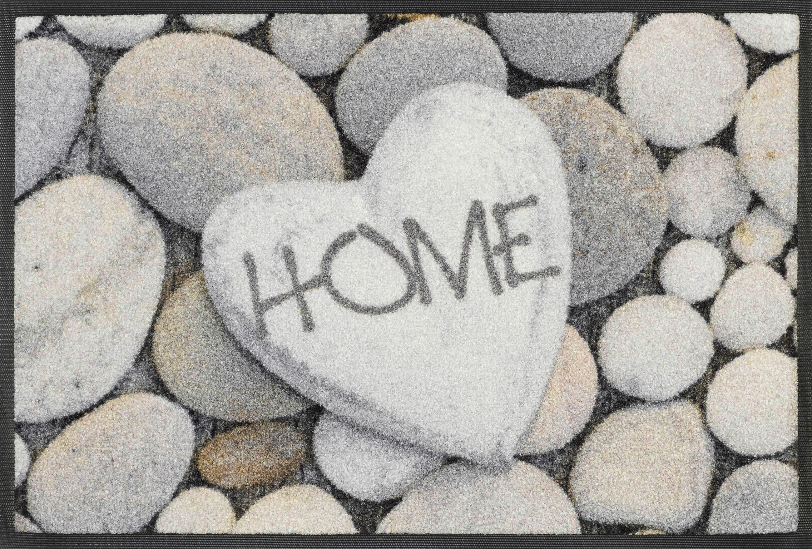 FUßMATTE  40/60 cm  Hellgrau  - Hellgrau, Design, Kunststoff/Textil (40/60cm) - wash+dry