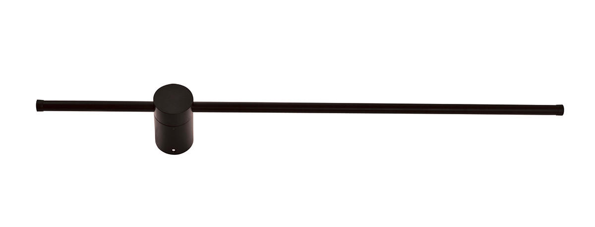 ZIDNA LED LAMPA - crna, Dizajnerski, metal (1,6/12/80cm)