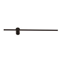 ZIDNA LED LAMPA - crna, Dizajnerski, metal (1,6/12/80cm)