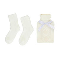 WÄRMFLASCHE Kunststoff, Textil  - Weiß, Basics, Kunststoff/Textil (16/5/31cm)