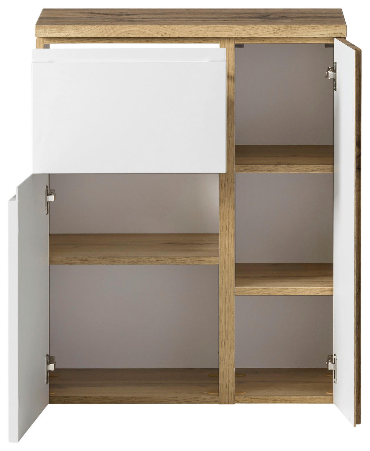 UNTERSCHRANK 65/79/35 cm   - Eiche Wotan/Weiß, MODERN, Holzwerkstoff (65/79/35cm) - Held