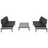 SEDACÍ SOUPRAVA - šedá/antracitová, Design, kov/textilie (259/259cm) - Ambia Garden SEDACÍ SOUPRAVA - šedá/antracitová, Design, kov/textilie (259/259cm) - Ambia Garden