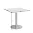 KONFERENZTISCH - Chromfarben/Nussbaumfarben, KONVENTIONELL, Holzwerkstoff/Metall (80/75,5/80cm) KONFERENZTISCH - Chromfarben/Nussbaumfarben, KONVENTIONELL, Holzwerkstoff/Metall (80/75,5/80cm)