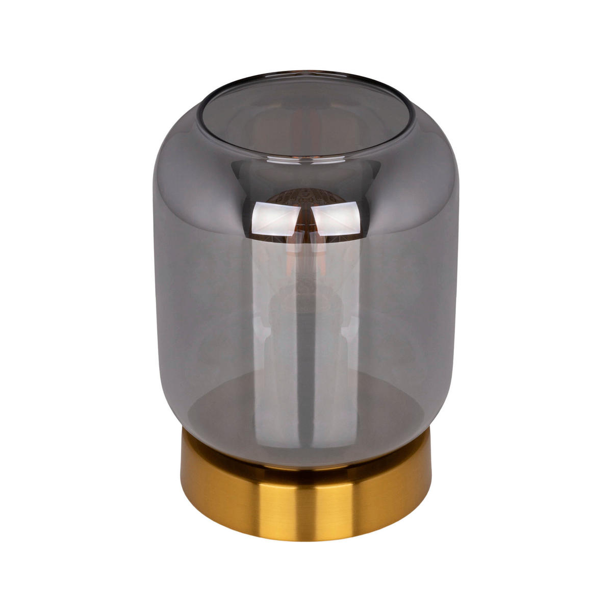 TISCHLEUCHTE 12/17 cm   - Schwarz/Weiß, Design, Glas/Metall (12/17cm) - Näve