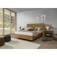BOXSPRINGBETT 180/200 cm  in Goldfarben, Wildeiche  - Wildeiche/Goldfarben, Natur, Holz/Textil (180/200cm) - Valnatura