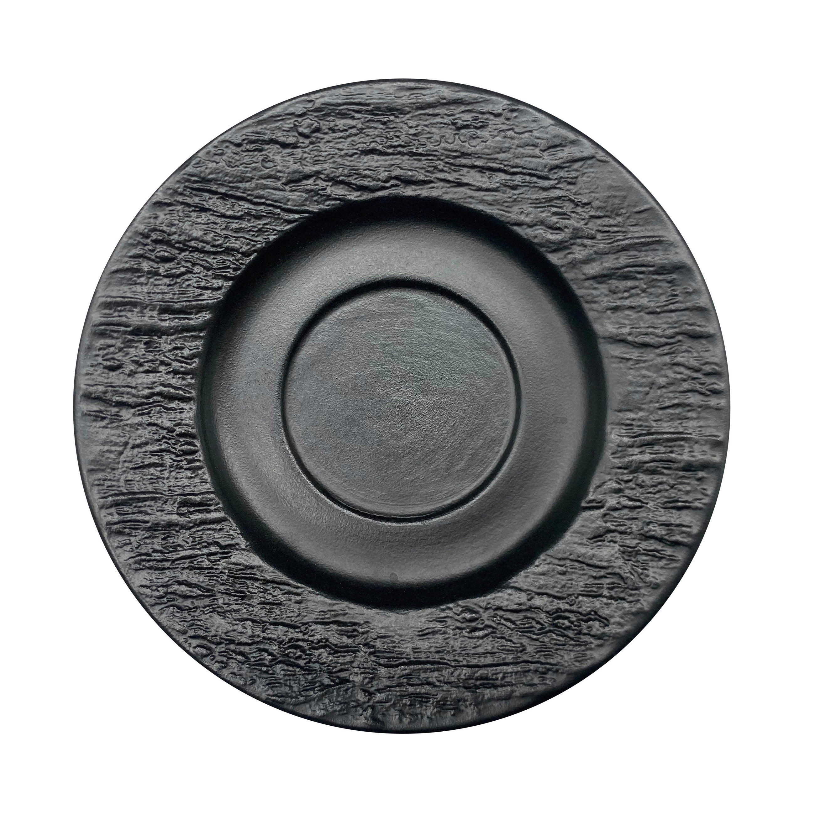 TANJURIĆ ZA ŠALICU    14,2 cm  Black Rock   - crna, Design, keramika (14,2cm) - Novel