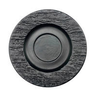 PODŠÁLEK porcelán keramika 14,2 cm - černá, Design, keramika (14,2cm) - Novel