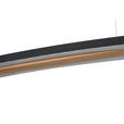 LED-HÄNGELEUCHTE 130/6,5/155 cm  - Schwarz, Basics, Holz/Metall (130/6,5/155cm) - Dieter Knoll