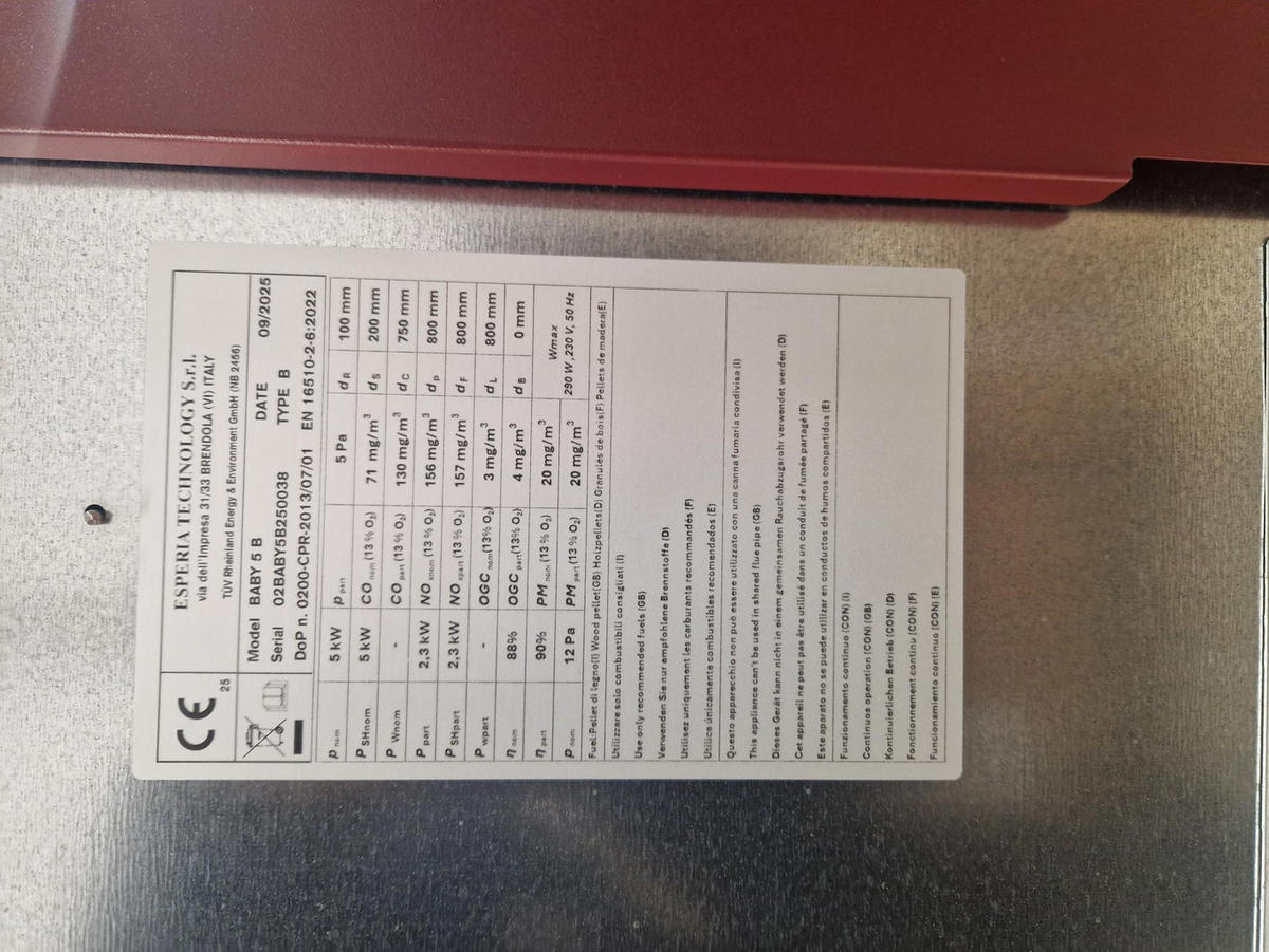 KAMINOFEN - Bordeaux, Basics, Metall (42,5/82,5/46,0cm)