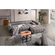 ECKSOFA in Webstoff Braun, Grau  - Silberfarben/Braun, Design, Kunststoff/Textil (304/218cm) - Carryhome