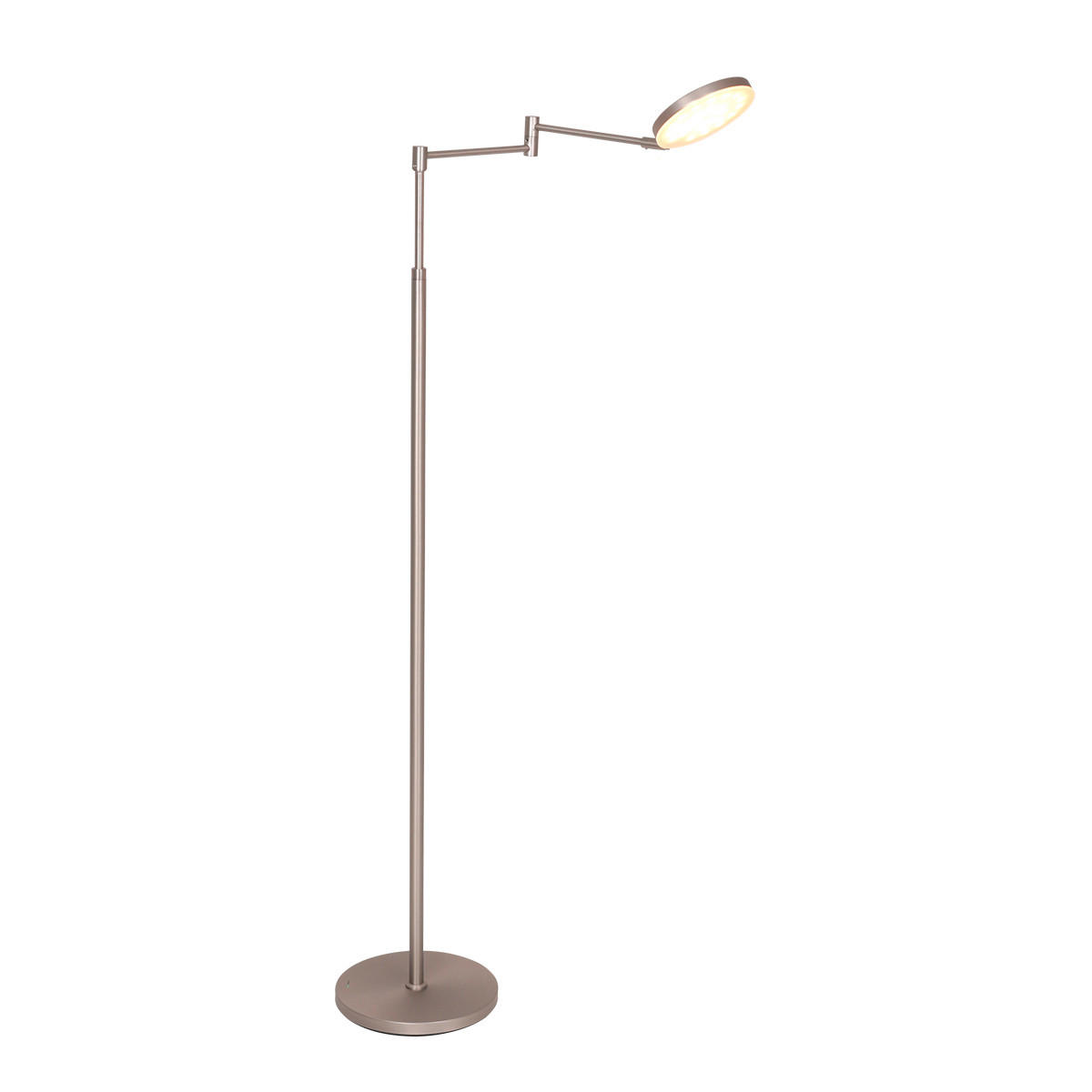 AKKU-STEHLEUCHTE 65/144 cm    - Edelstahlfarben, KONVENTIONELL, Kunststoff/Metall (65/144cm)