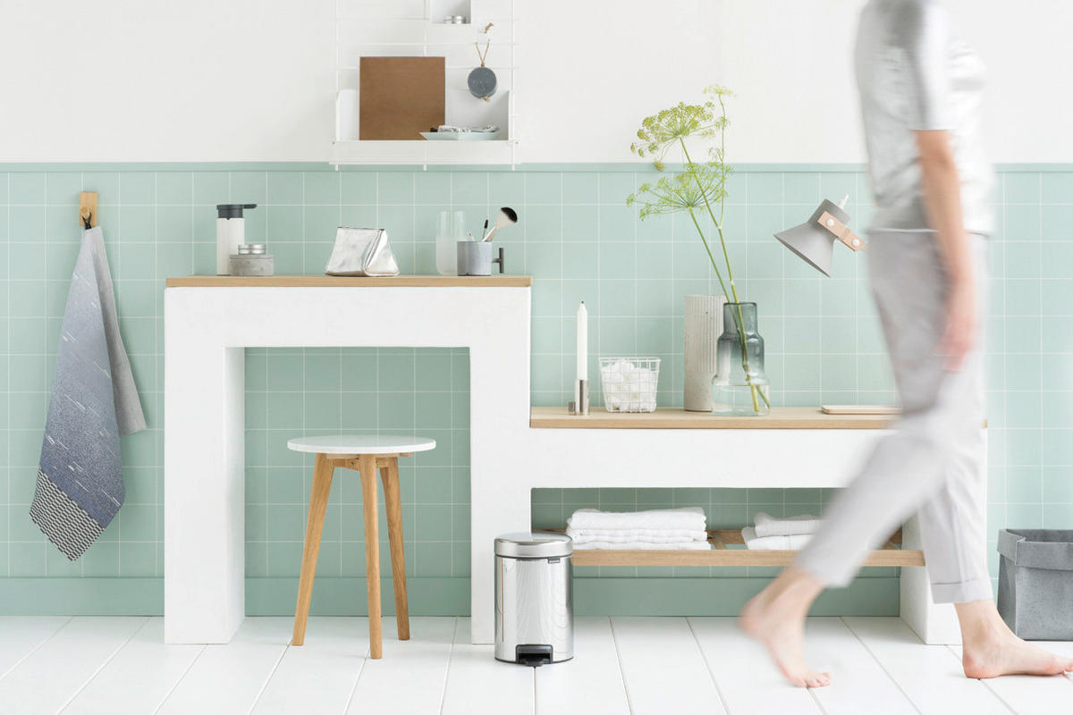 KANTA ZA SMEĆE  3 l   - siva/srebrna, Osnovno, metal/plastika (16.8/26.4/23.5cm) - Brabantia