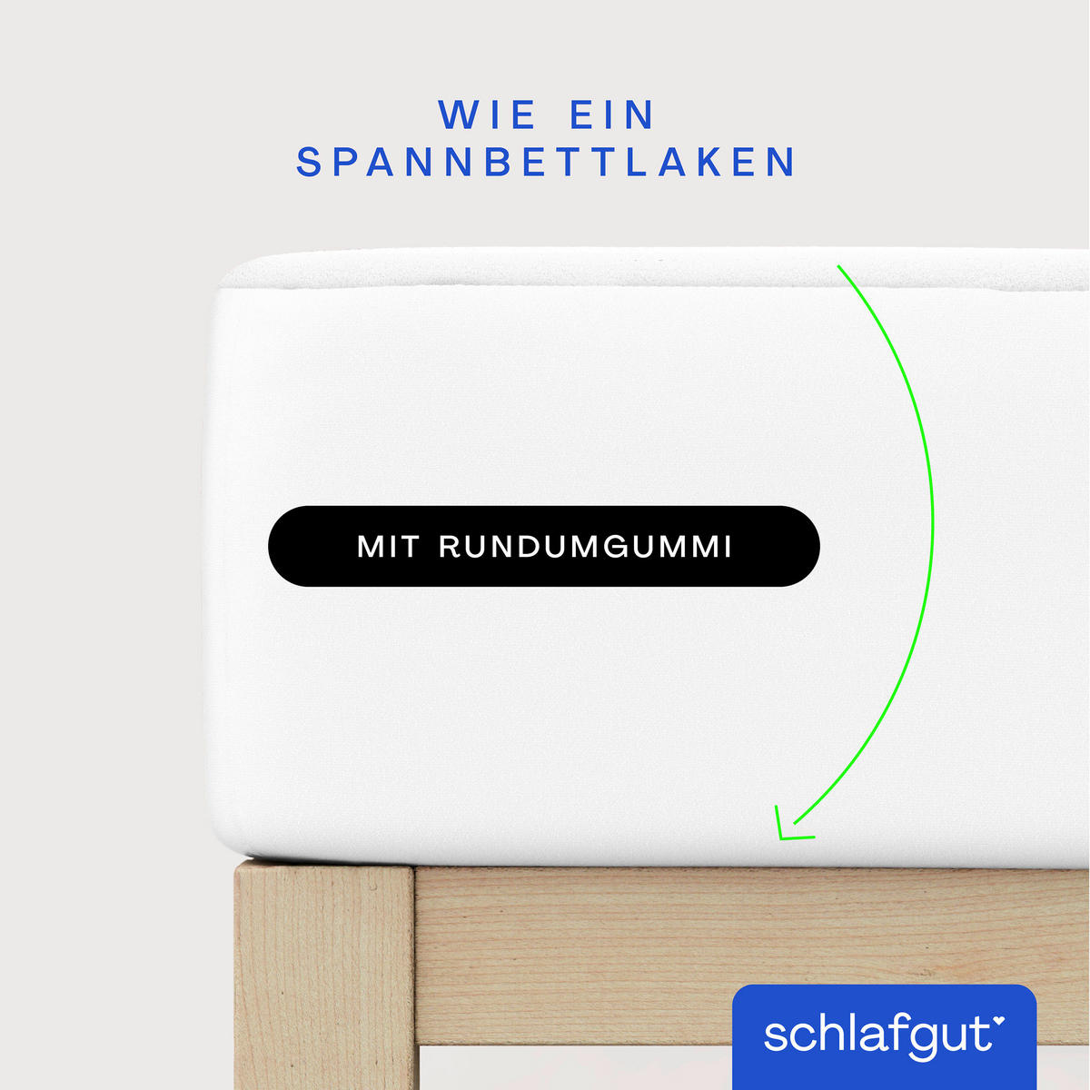 MATRATZENAUFLAGE - Weiß, Basics, Textil (200/200cm) - Schlafgut