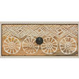 NACHTSCHRANK 40/55/35 cm Mangoholz vollmassiv  - Goldfarben/Schwarz, LIFESTYLE, Holz/Metall (40/55/35cm) - Landscape