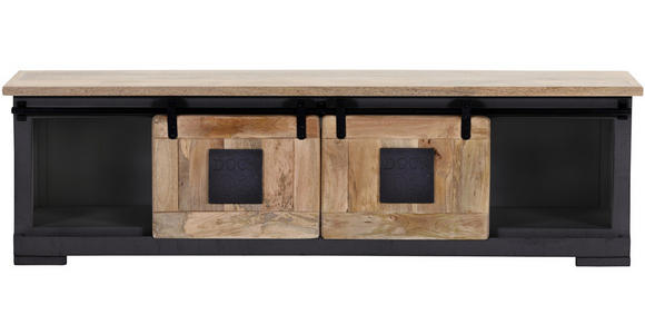 LOWBOARD in 180/50/45 cm - Anthrazit/Schwarz, LIFESTYLE, Holz/Holzwerkstoff (180/50/45cm) - Landscape