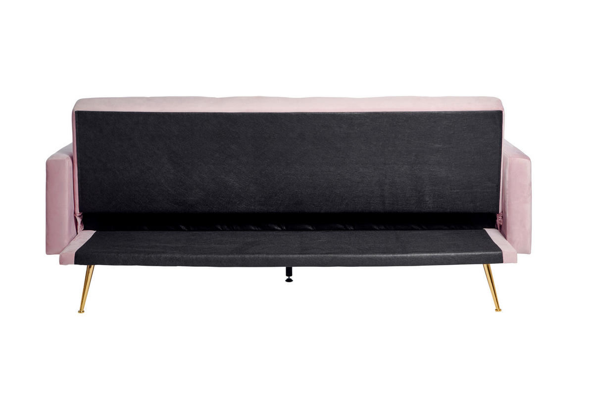 SCHLAFSOFA Rosa  - Goldfarben/Rosa, MODERN, Holz/Textil (213/84/84cm) - Livetastic