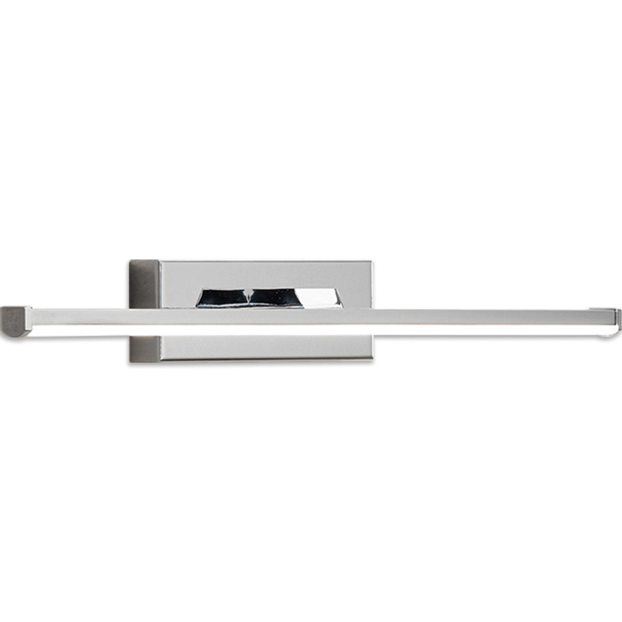 LED-WANDLEUCHTE Nala 30/9/4,5 cm   - Chromfarben, Basics, Kunststoff/Metall (30/9/4,5cm) - Fabas Luce