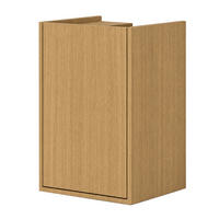 WASCHBECKENUNTERSCHRANK 42/62/35 cm  - Eichefarben/Schwarz, Trend, Holzwerkstoff/Kunststoff (42/62/35cm) - MID.YOU