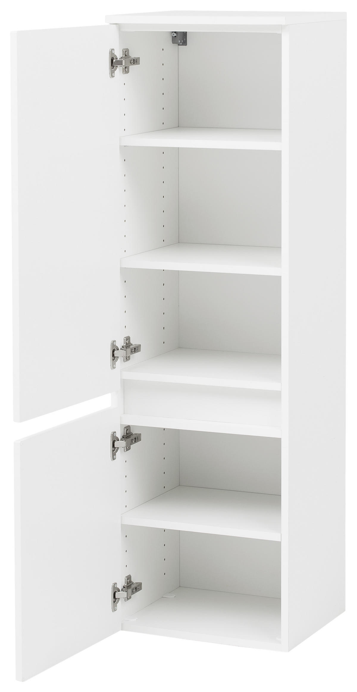 MIDISCHRANK 40/130/35 cm  - Silberfarben/Weiß, KONVENTIONELL, Holzwerkstoff/Kunststoff (40/130/35cm) - Held