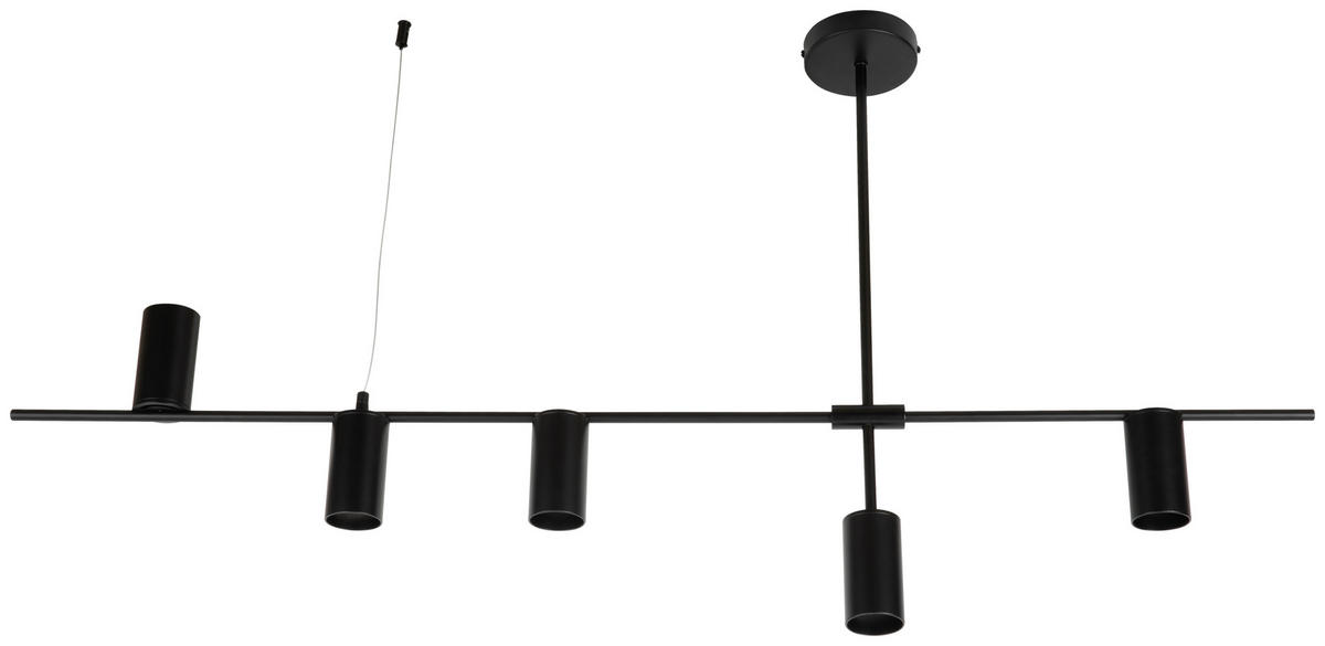 HÄNGELEUCHTE 123/12/66 cm   - Schwarz, Design, Metall (123/12/66cm) - Collet's Monde