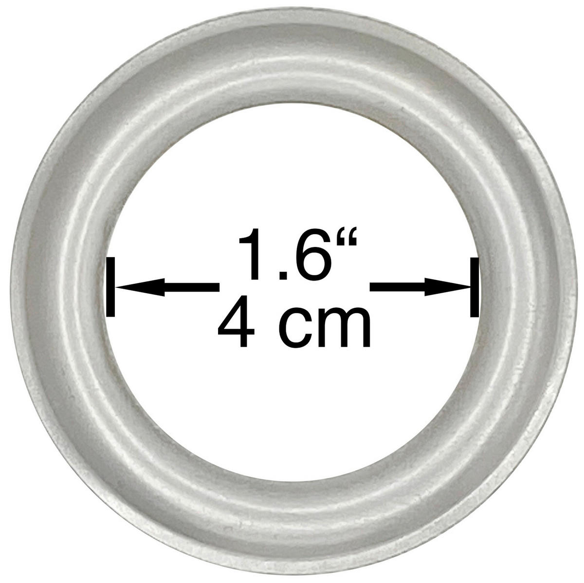 ÖSENSCHAL transparent 135/245 cm   - Weiß, Basics, Textil (135/245cm)