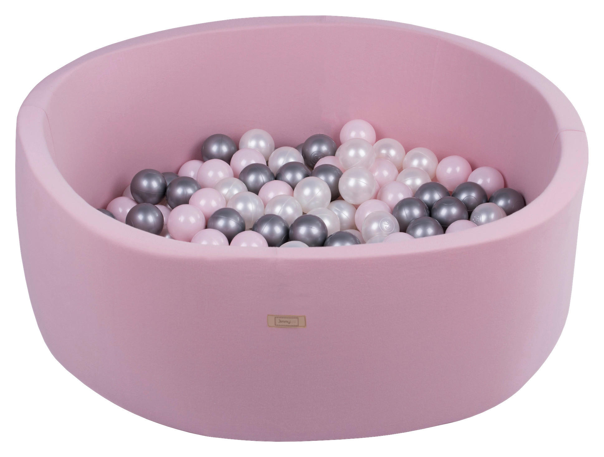 BAZEN Z ŽOGICAMI - svetlo roza, Basics, umetna masa/tekstil (90/30cm) - Jimmylee