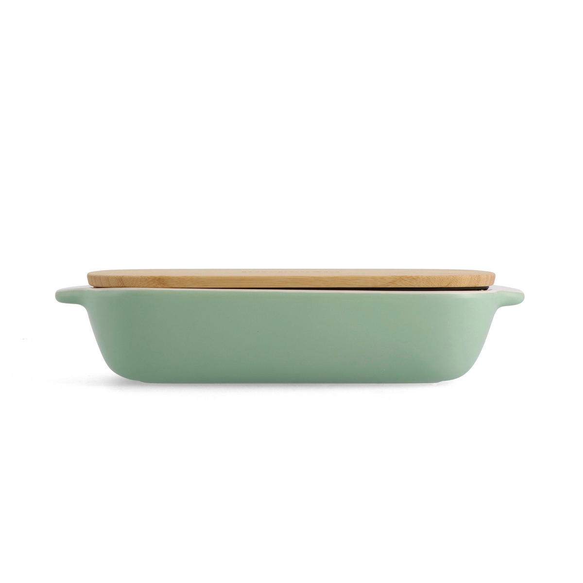 AUFLAUFFORM Keramik, Naturmaterialien Steingut  - Weiß/Hellgrün, Basics, Naturmaterialien/Keramik (18.8cm) - Kitchenaid
