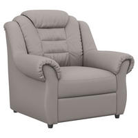 SESSEL in Lederlook Hellbraun  - Hellbraun/Schwarz, Konventionell, Kunststoff/Textil (104/102/101cm) - Livetastic
