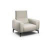 SESSEL Chenille Naturfarben    - Schwarz/Naturfarben, Design, Textil/Metall (110/85/86-94cm) - SENSOO