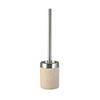 WC-BÜRSTENGARNITUR in Metall  Kunststoff   - Chromfarben/Beige, Basics, Kunststoff/Metall (9/37/9cm) - Sadena