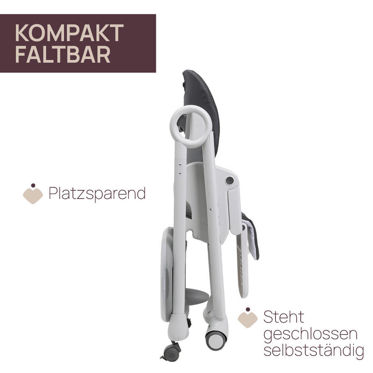 HOCHSTUHL POLLY MAGIC RELAX Grau  - Grau, Basics, Kunststoff/Metall (53/85/106/83,5cm) - Chicco