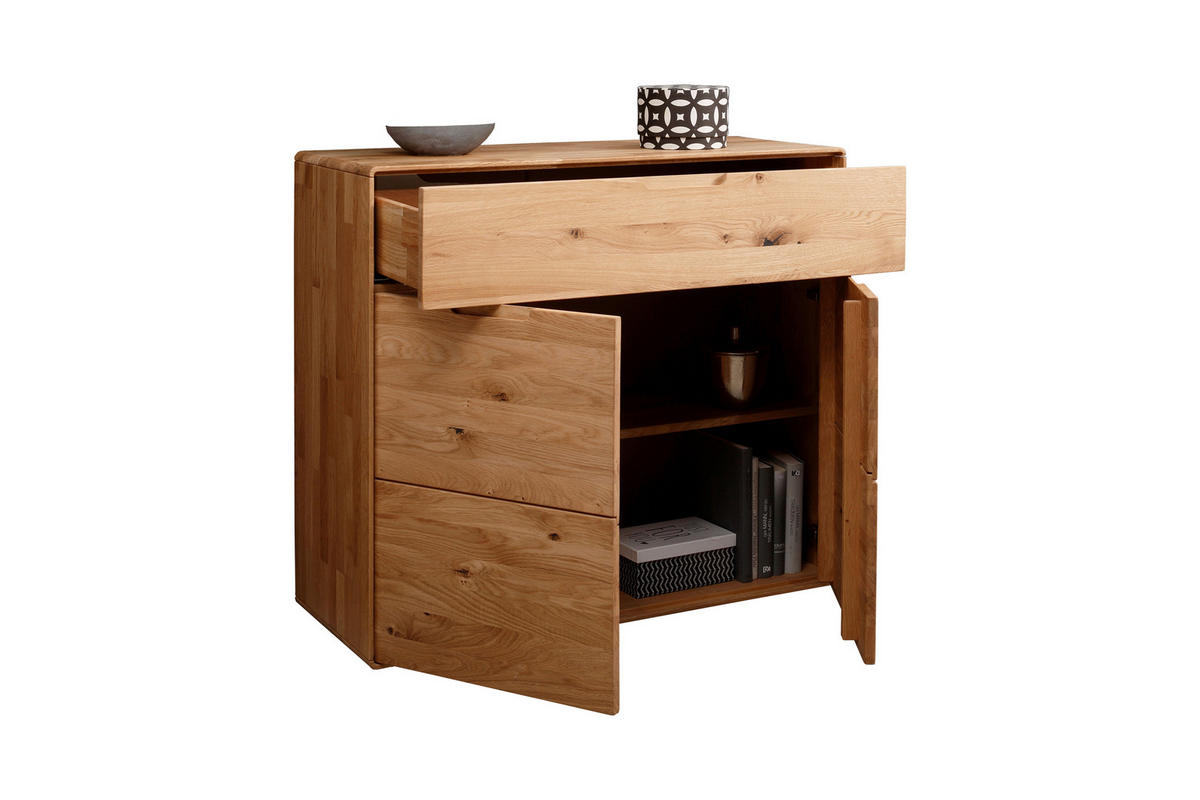 KOMMODE , 100/91/40 cm, 1 Schublade(n)  - Wildeiche, Design, Holz (100/91/40cm) - Livetastic