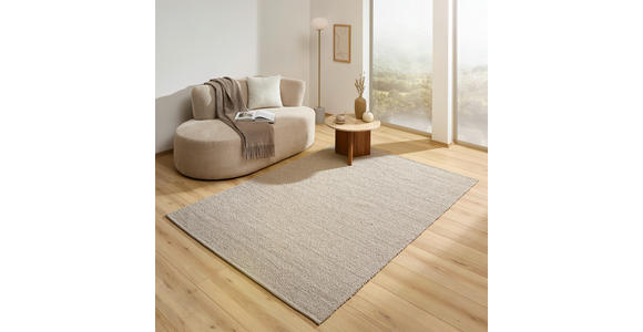 HANDWEBTEPPICH 70/140 cm Taupe  - Taupe, Natur, Textil (70/140cm) - Linea Natura